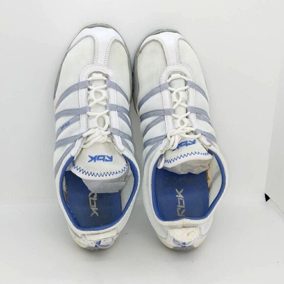 Reebok Lightweight Women's Pre-owned White/Gray/Blue Running Sneakers- sz. 7 1/2 - Picture 3 of 6